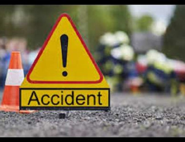 तरकारी बोकेको मिनी ट्रक दुर्घटना हुँदा दुईजना घाइते