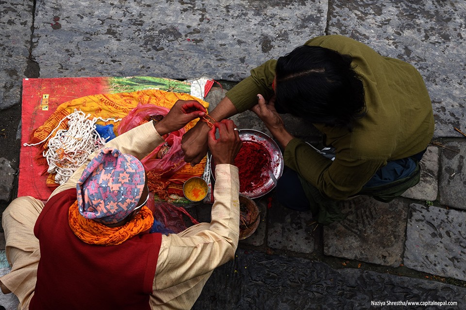 राजधानीमा यसरी मनाइयो जनैपूर्णिमा (फोटोफिचर) 