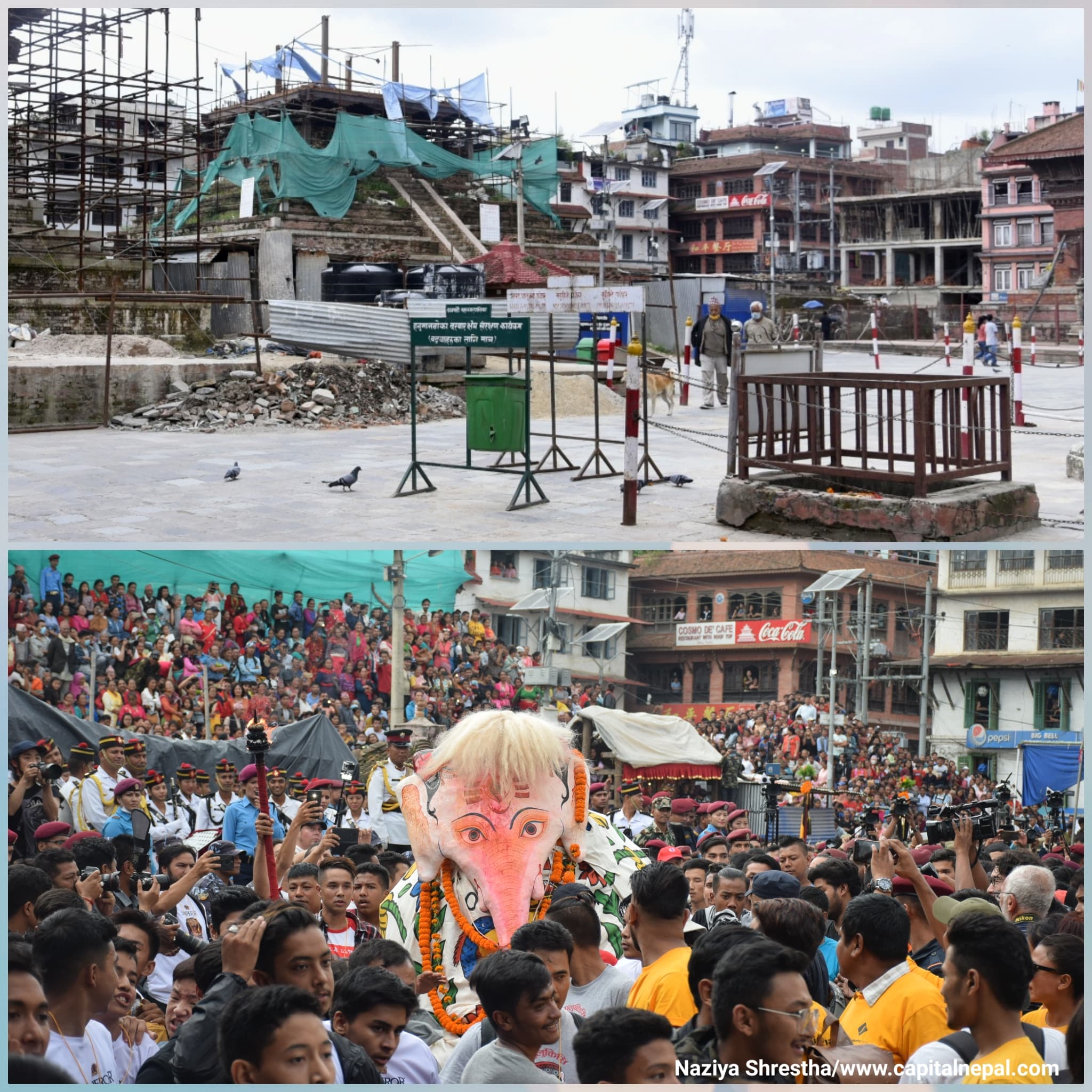 कोरोना महामारीले उपत्यकामा मनाइएन इन्द्रजात्रा(फोटो फिचर) 