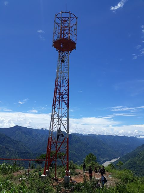 चट्याङले नेपाल टेलिकमका टावरमा क्षति, एक सातादेखि सञ्चारविहीन