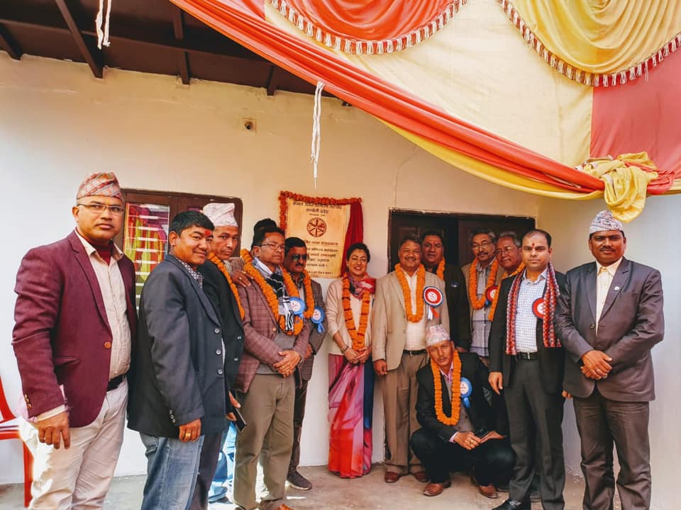 महासंघका अध्यक्ष राणाद्वारा वाणिज्य संघ कर्णालीको भवन उद्धघाटन