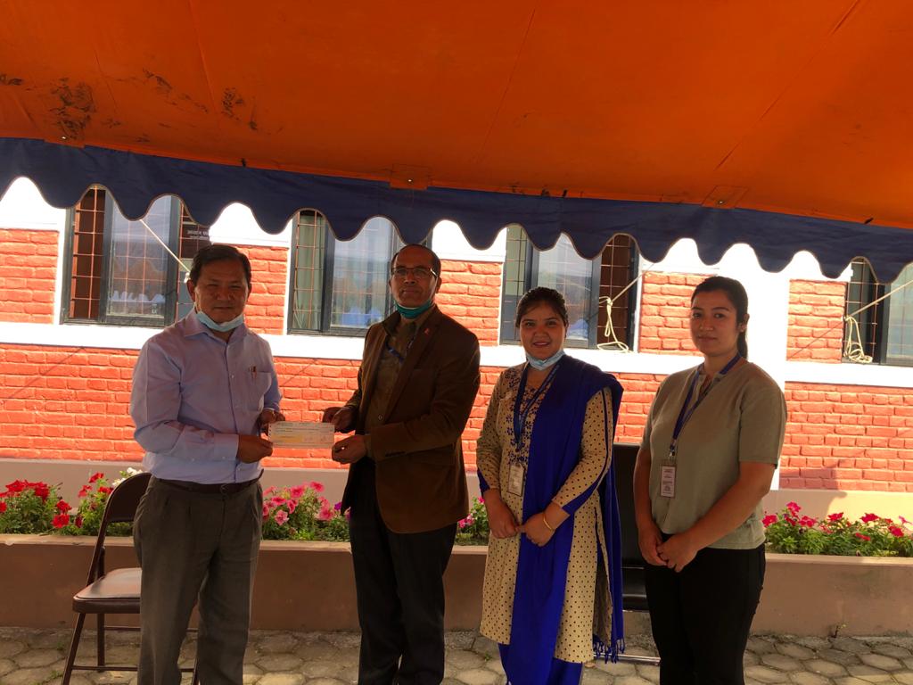 कुमारी बैंकद्वारा कोभिड नियन्त्रण/राहत कोषमा सहयोग