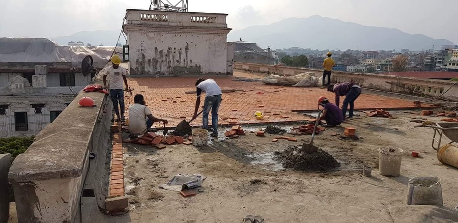 सिंहदरबार प्रबलीकरणको काम पुनः सुरु 