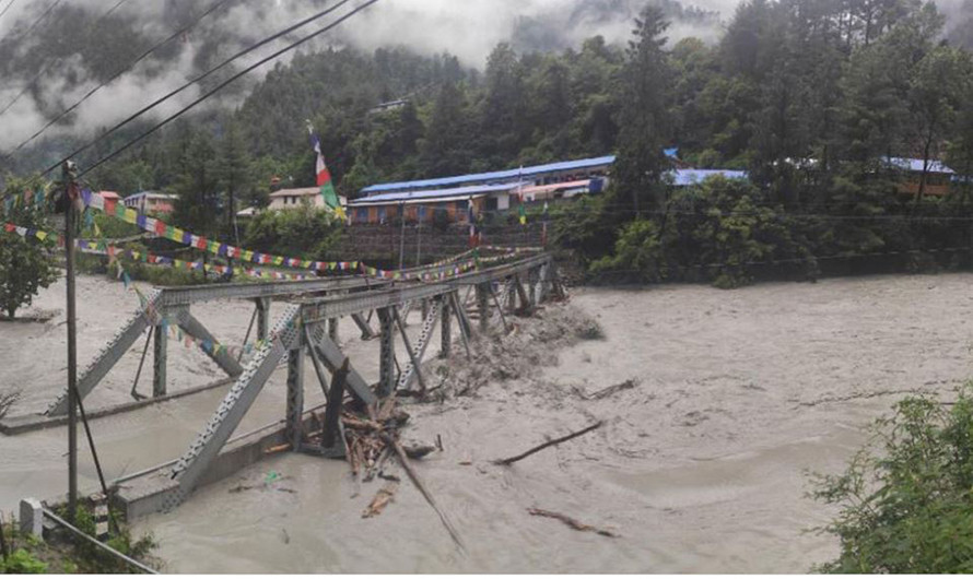चामेमा मर्स्याङ्दी नदी फेरि थुनियो
