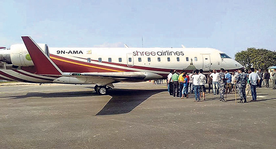 अन्तर्राष्ट्रिय चार्टर्ड उडान गर्दै श्री एयरलाइन्स