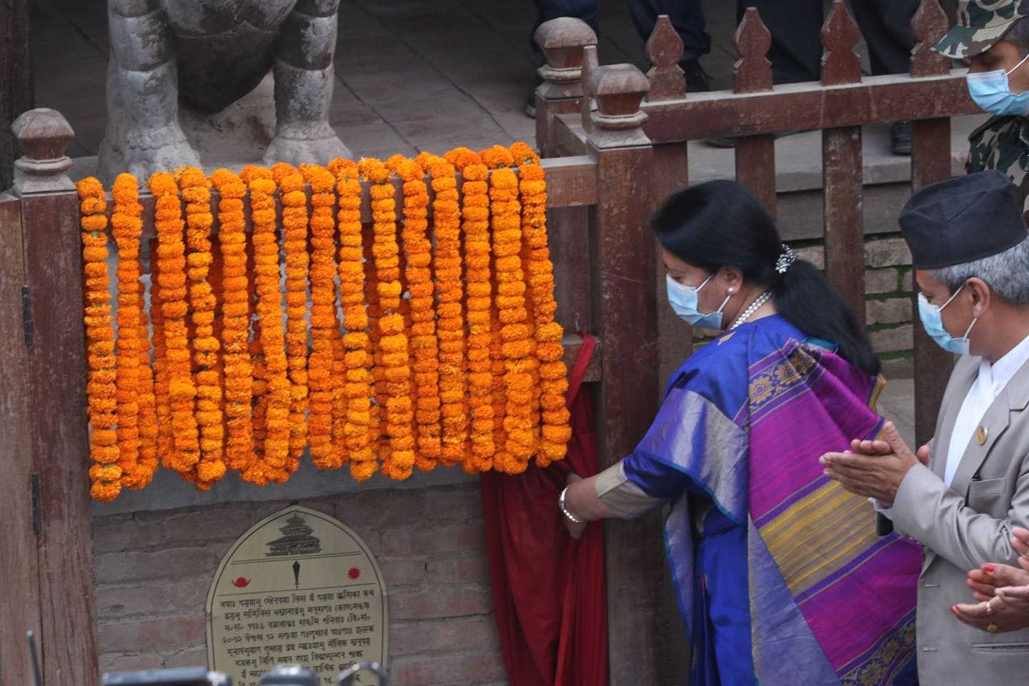 राष्ट्रपतिबाट काष्ठमण्डपको लोकार्पण