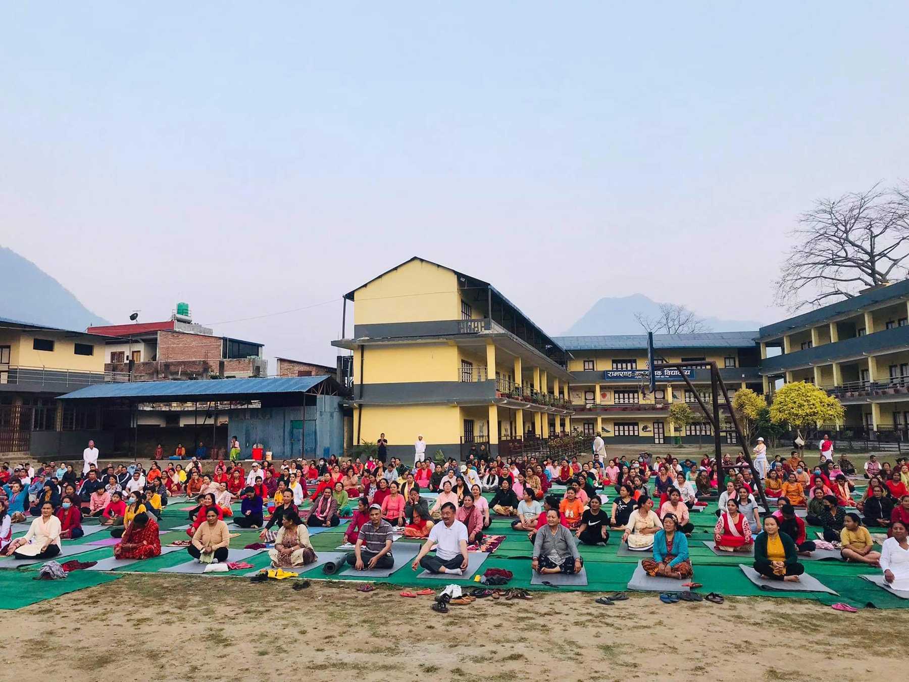 आँबुखैरेनी गाउँपालिकामा बृहत् योग शिविर सुरु