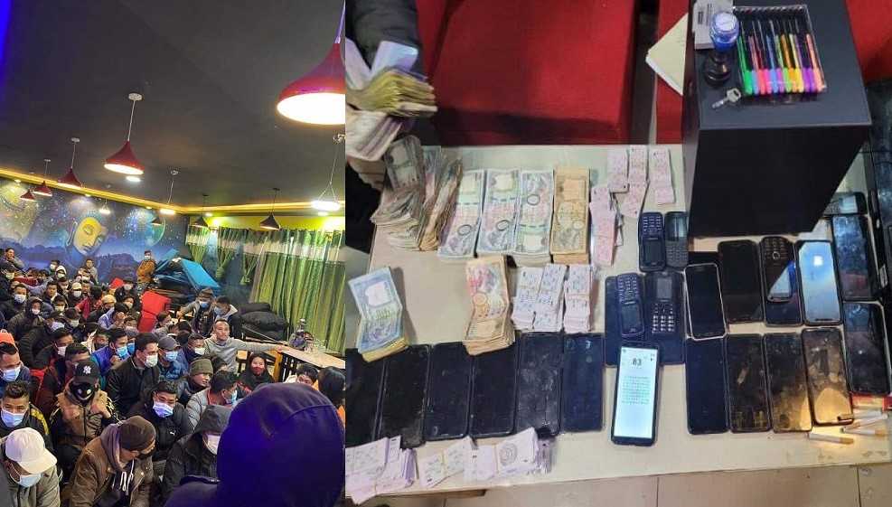 अनलाइन जुवा खेलाउने  ७४ जना रेन्टुराँबाट पक्राउ 