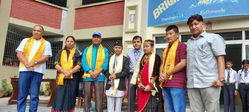 ब्राइट फ्युचर माविद्वारा विजेता बुनु र थापालाई सम्मान