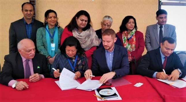 ग्लोबल, एफवीन र आईएलओबीच वित्तीय पहुँचसम्बन्धी समझदारीपत्रमा हस्ताक्षर