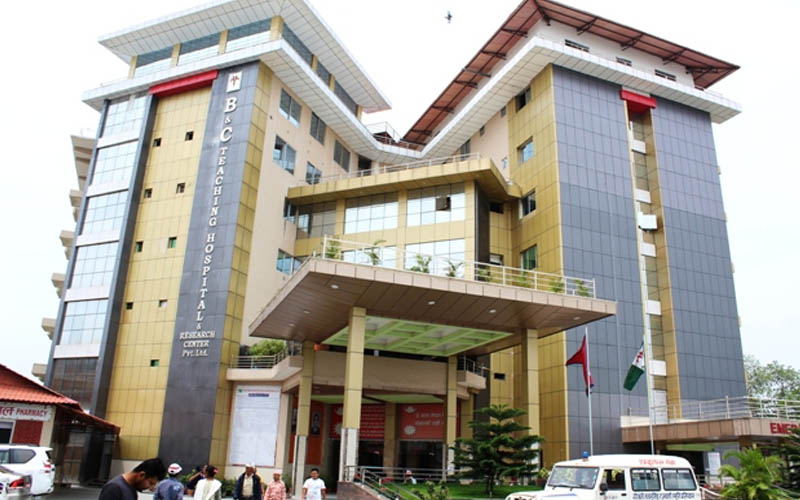 दुर्गा प्रसाईको बीएण्डसी अस्पतालमा कोरोना संक्रमितका लागि दुई सय बेड सञ्चालन