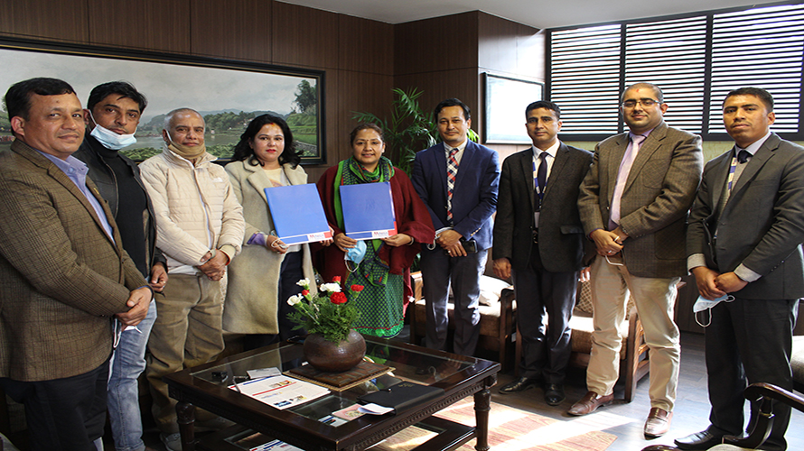  उद्यमशील महिला महासंघ र मेगा बैंकबीच सहकार्य