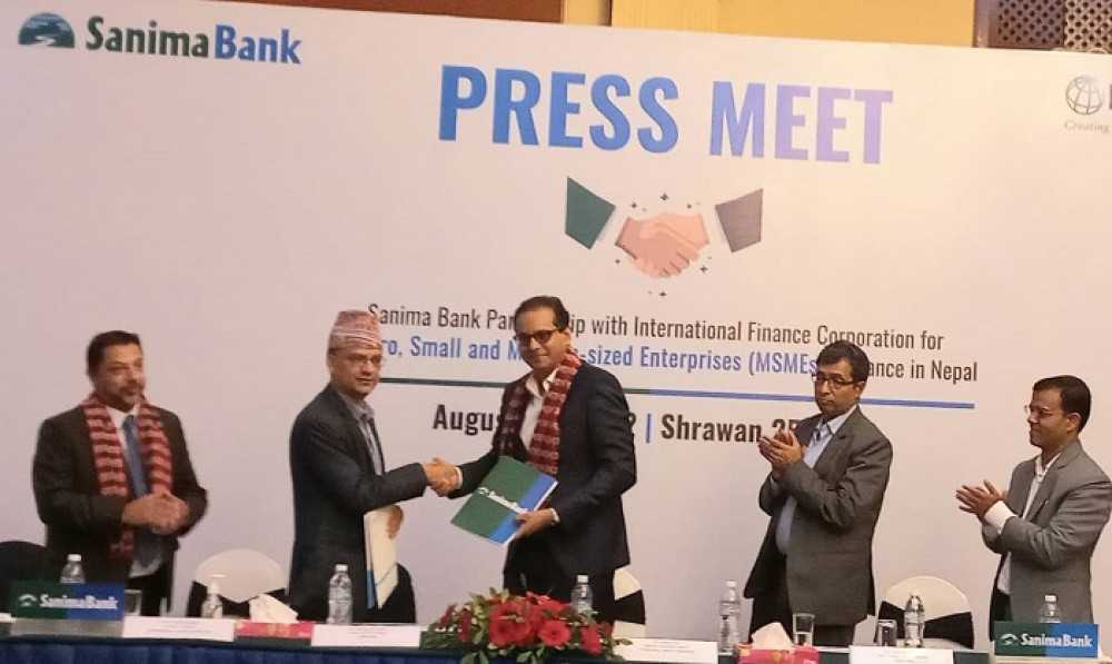 सानिमा बैंकले पायो आइएफसीबाट २ करोड डलर ऋण, साना तथा मझौला व्यवसायमा लगानी गर्ने 