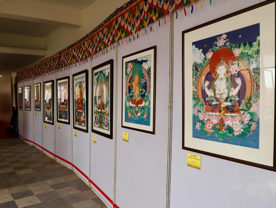 चीन नेपाल थान्का आर्टस् प्रदर्शनी (फाेटाे फिचर )