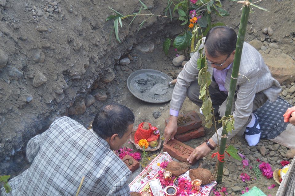 पार्दिस्थित फिष्टेल एकेडेमीकाे नवनिर्मित भवन सिलन्यास,गुणस्तरीय शिक्षाका लागि व्यवस्थित पूर्वाधार आवश्यश्यक–जीसी 