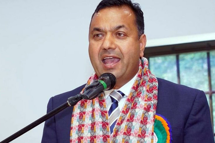 एनआरएनएका उपाध्यक्ष आचार्यद्वारा अध्यक्षमा उम्मेदवारीको घोषणा