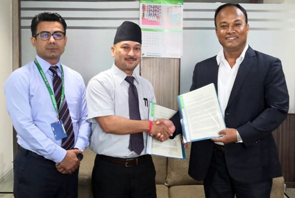 साङ्ग्रिला डेभलपमेन्ट बैङ्क र द हबी अटो ट्रेडिङबीच सम्झौता 