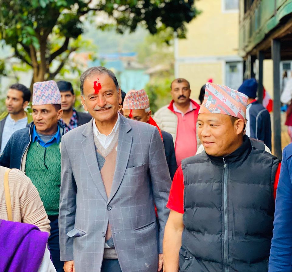 जित शेरचनलाई जिताउन बागलुङ पुगे काँग्रेस नेता सिटौला