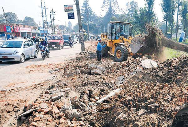 इमाडोल–लामाटार सडक ६० प्रतिशत सम्पन्न