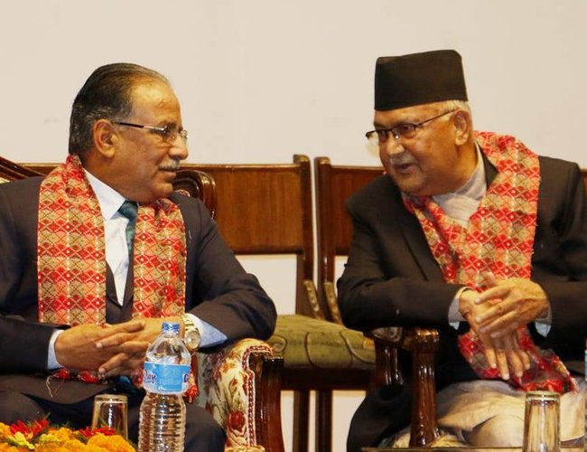 प्रचण्ड नेकपाको कार्यकारी अध्यक्ष, प्रधानमन्त्रीमा ओली ५ बर्ष निरन्तर 