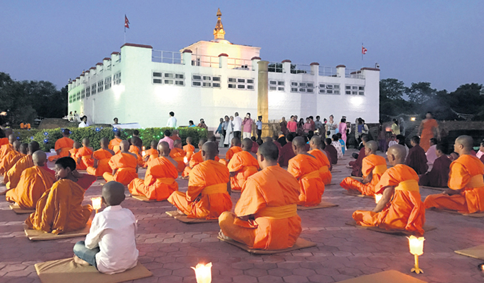 लुम्बिनी भ्रमण वर्ष २०७६ अन्तर्गत निग्लिहवामा भाद्र पूर्णिमा उत्सव मनाइयाे