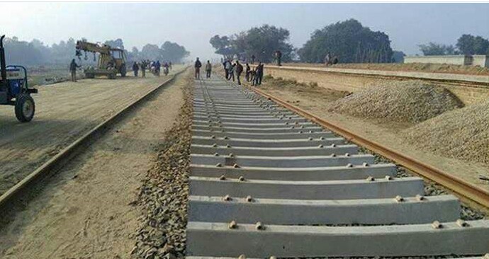निजगढ–बर्दिबास रेलमार्ग निर्माण तीव्र गतिमा 