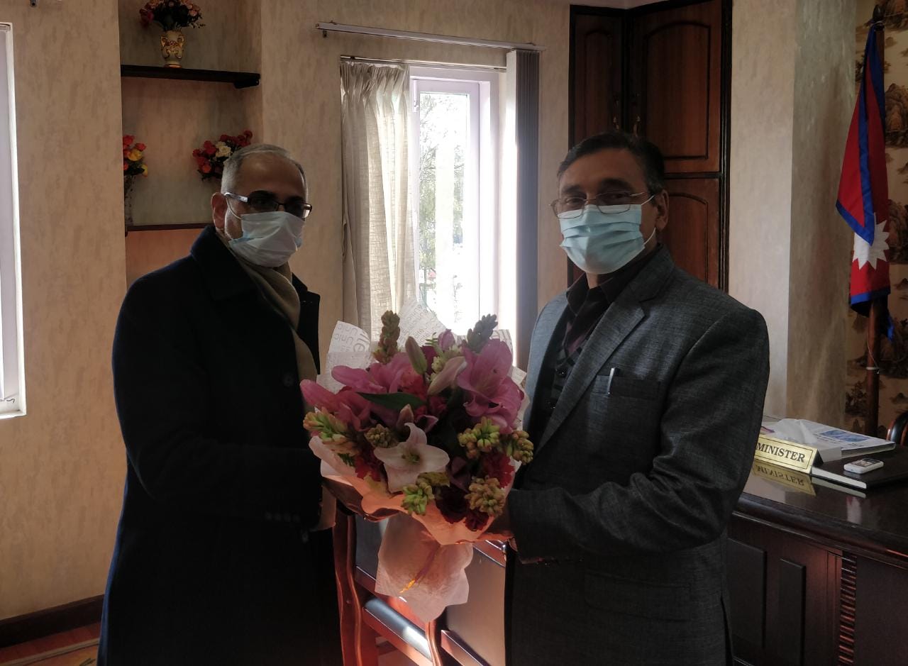 ऊर्जामन्त्री र भारतीय राजदूतबीच भेटवार्ता 