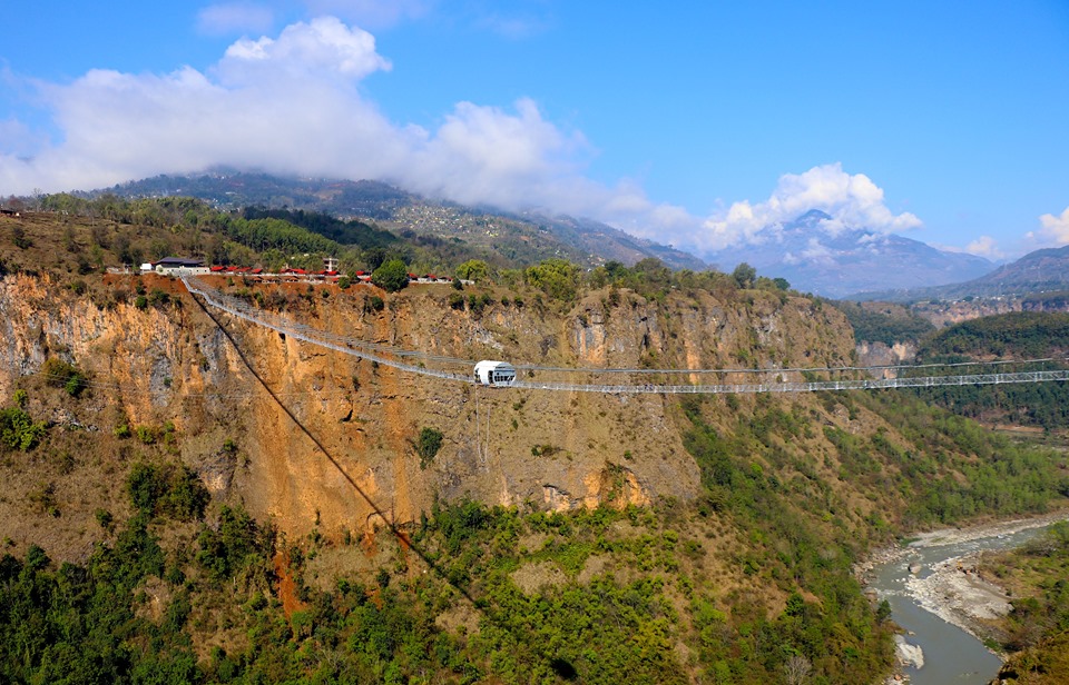 कालिगण्डकीमाथि बन्यो विश्वको दोस्रो अग्लो बन्जीजम्प, साथमा स्काई साइक्लिङ(तस्वीर सहित)