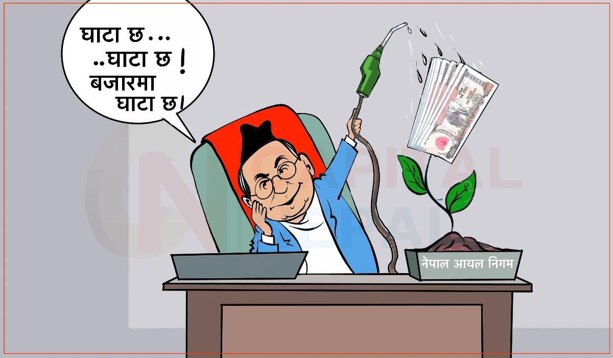 क्यापिटल कार्टुन : नाफा भइरहेका बेला किन घटाउनु भाउ?