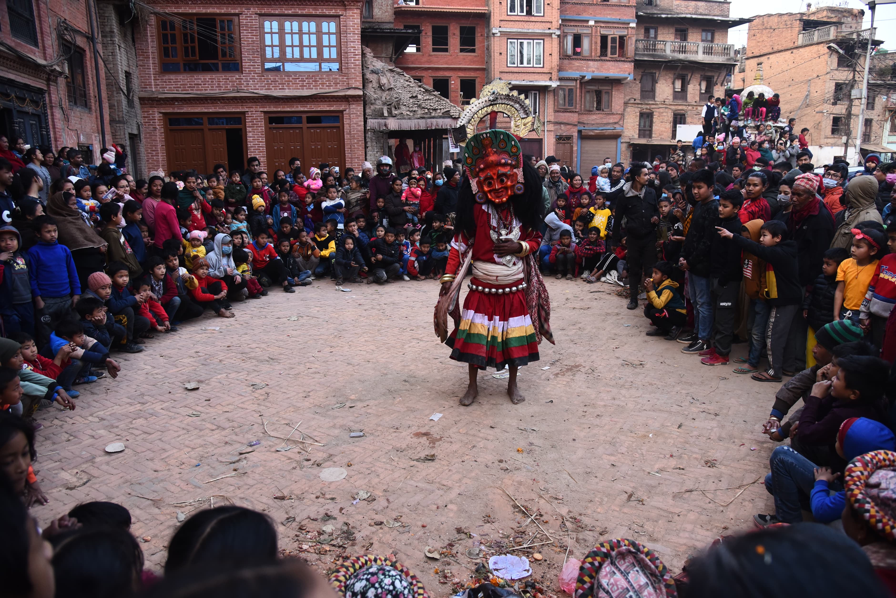 भक्तपुरमा नव दुर्गा नाँचको रौनक (फोटो फिचर)