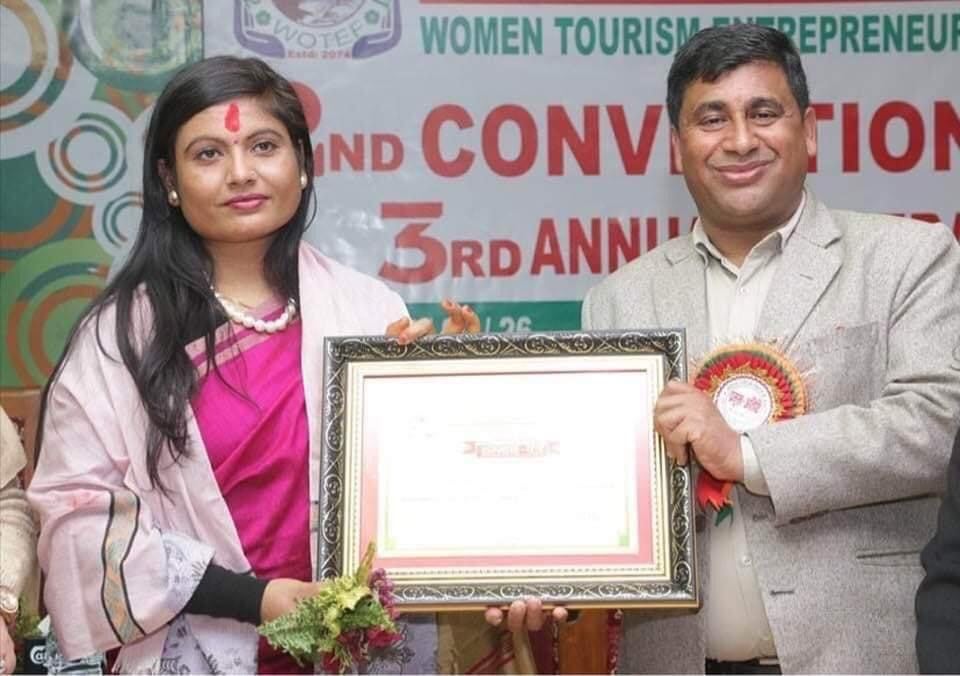 राससकर्मी जमुना वर्षा शर्मा सम्मानित