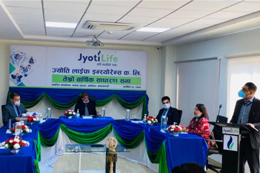 ज्योति लाईफ इन्स्योरेन्सको साधारणसभा सम्पन्न, आईपीओ निष्कासन गर्ने प्रस्ताव पारित