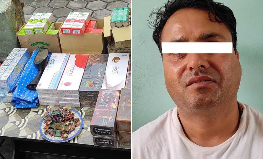 एक करोड राजस्व छलीको सामानसहित काठमाडौंबाट एक जना पक्राउ