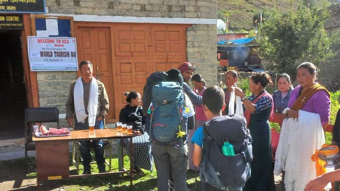 दसैं बिदामा आन्तरिक पर्यटकको गन्तव्य मनाङ