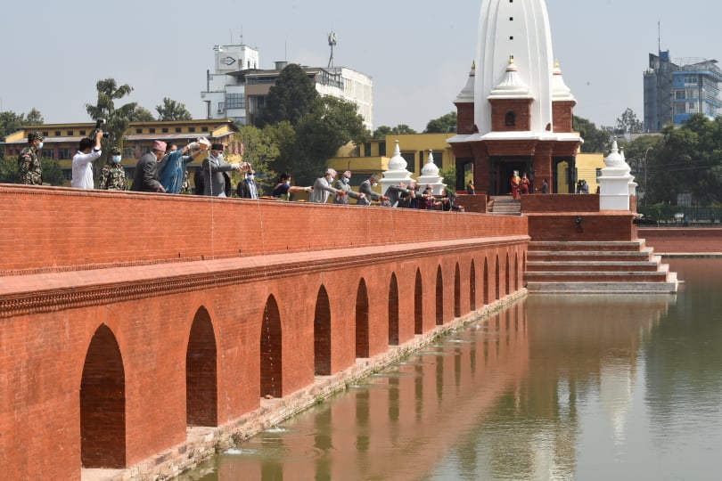 पुनर्निर्माण सम्पन्नपछि राष्ट्रपति भण्डारीद्वारा रानीपोखरीको उद्घाटन (फोटो फिचर)