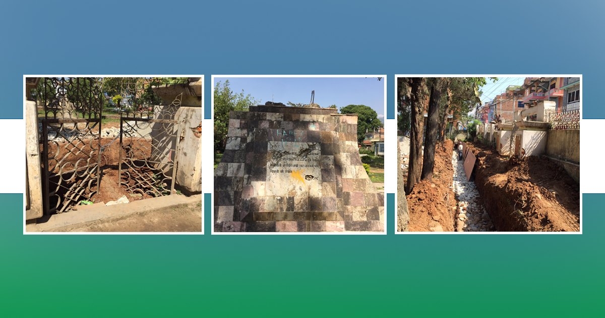 व्यक्तिको घर जोगाउन पार्कभित्र डोजर, वीरेन्द्र ऐश्वर्य पार्क साँघुरिदैं
