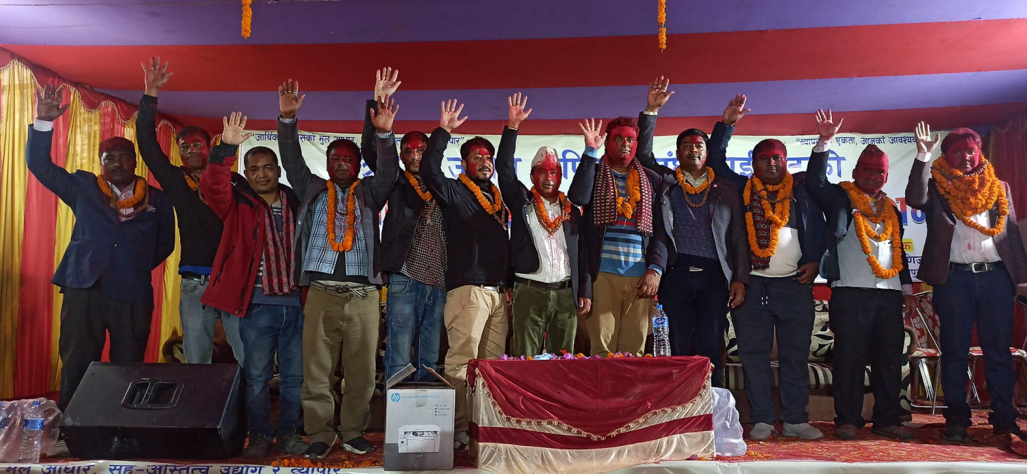 त्रियुगा उद्योग वाणिज्य संघकाे अध्यक्षमा रमेश विश्वकर्मा