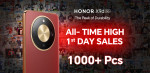होनोरले बनायो एकै दिनमा एक हजार युनिटभन्दा बढी बिक्रीको रेकर्ड