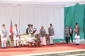 पूर्वरथी बालानन्दले लिए परराष्ट्र मन्त्रीको शपथ