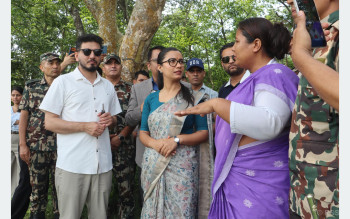 तीन मन्त्रीले गरे माडी जाने सडक निरीक्षण