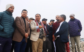 मन्त्री घिसिङ र महानिर्देशक बरालले गरे महाकाली सिँचाइ तेस्रो चरण आयोजनाको निरीक्षण