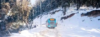 भारी हिमपातले अवरुद्ध नाग्म–गमगडी सडक सञ्चालनमा