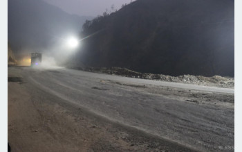 तुइन खोलाको पहिरोमा ‘फ्लड लाइट’ जडान