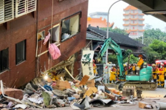 ताइवानमा भूकम्पमा परी ९ जनाको मृत्यु, करिब ९०० जना घाइते