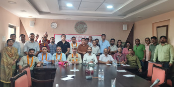 उद्योग व्यापार संघद्वारा उद्योग संगठनका नवनिर्वाचित कार्यसमितिलाई स्वागत