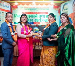 भलिबल कप्तान अरुणा शाही र पत्रकार जमुना वर्षा सम्मानित