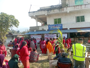 चिरायु अस्पताल र ग्लोबल आइएमई लघुवित्तको सहकार्यमा धार्केका महिलाको पाठेघर परीक्षण