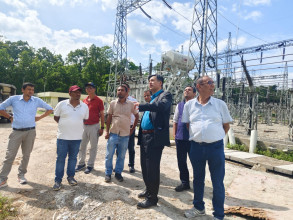 कार्यकारी निर्देशक शाक्यले गरे भरतपुरको सबस्टेशन निरीक्षण
