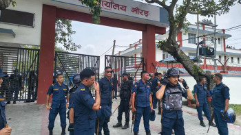 माेरङमा हवाइ फायर, सुरक्षा तैनाथी बढाइयाे