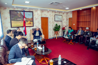 कृषिमन्त्री ‍र राजदूत चेन सङबीच भेटवार्ता,  भैँसीकाे मासु निर्यातबारे छलफल